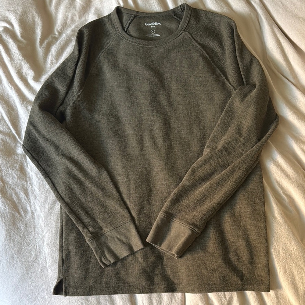 Goodfellow & Co Dark Olive Long Sleeve Top